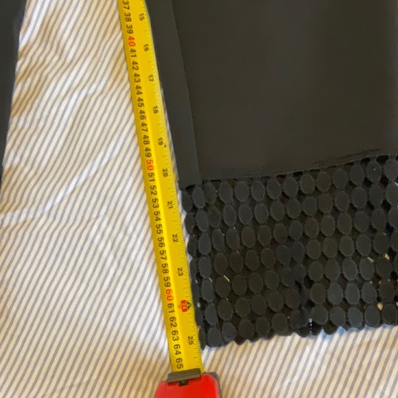 🔥$5 SALE!.Airoldi Collection beautiful embellished hem ankle pants, sz 14 black - Picture 9 of 10